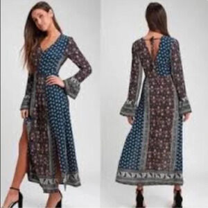 𝅺LULUS Boho Maxi Dress Size S